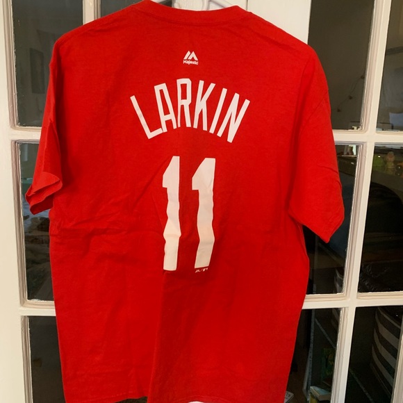 cincinnati reds barry larkin jersey